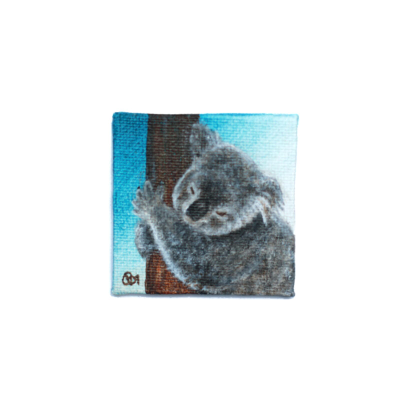 koala acrylverf schilderij